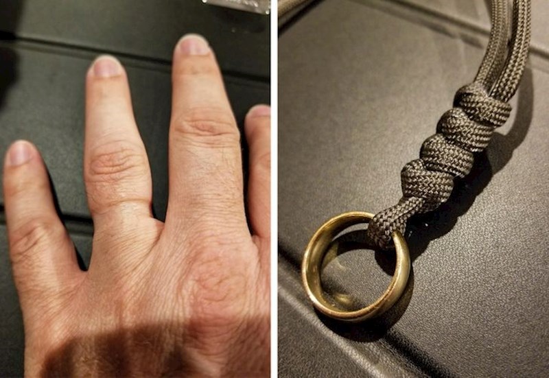 “Prsten mi više nije pristajao, pa sam napravio ogrlicu s 4 čvora za svoje četvero djece.”