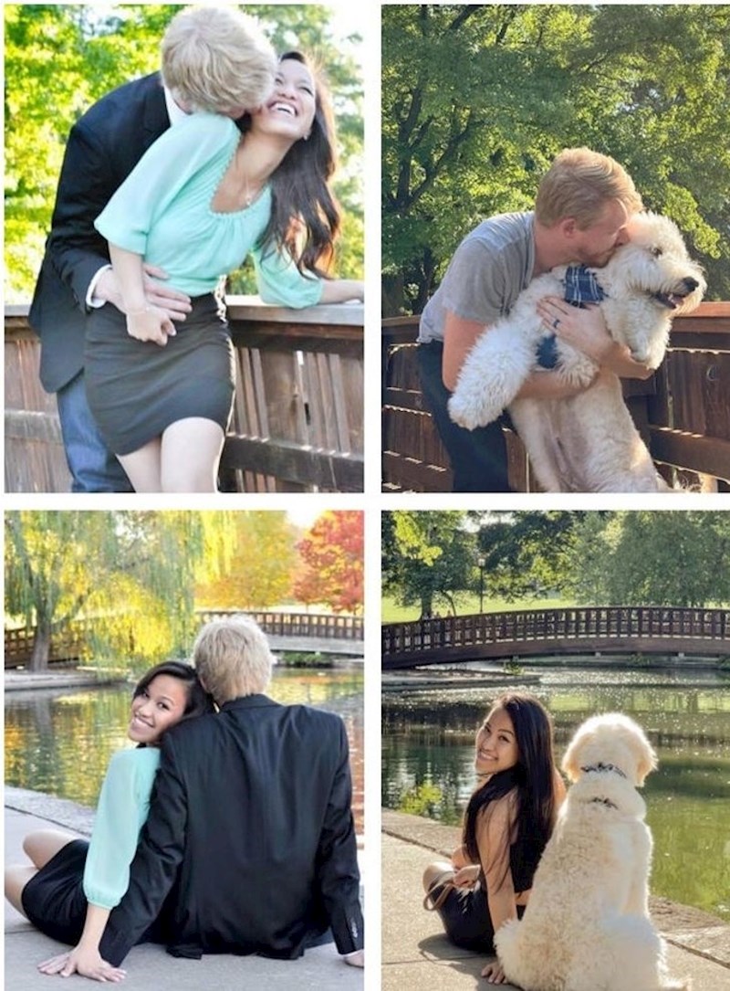 "Ponovno smo stvorili zaručničke fotografije 8 godina kasnije s novom ljubavi naših života"