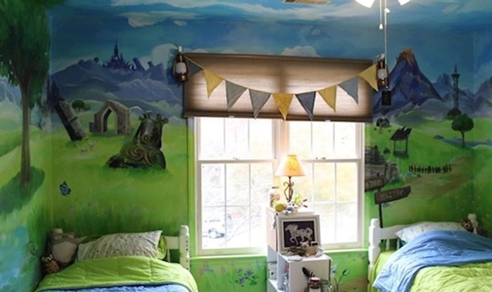 Oslikana soba u "The Legend of Zelda" pretvorila je dječju spavaću sobu u prekrasan krajolik