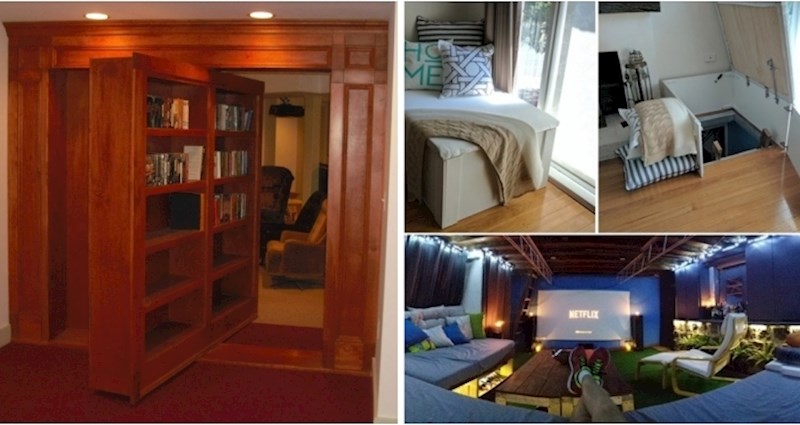Ovakve tajne prostorije u kući bi svatko od nas volio imati
