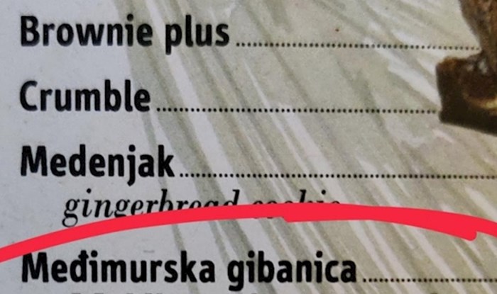 Morate vidjeti kako su na jelovniku preveli ovo tradicionalno hrvatsko jelo. Ovo je urnebesno!