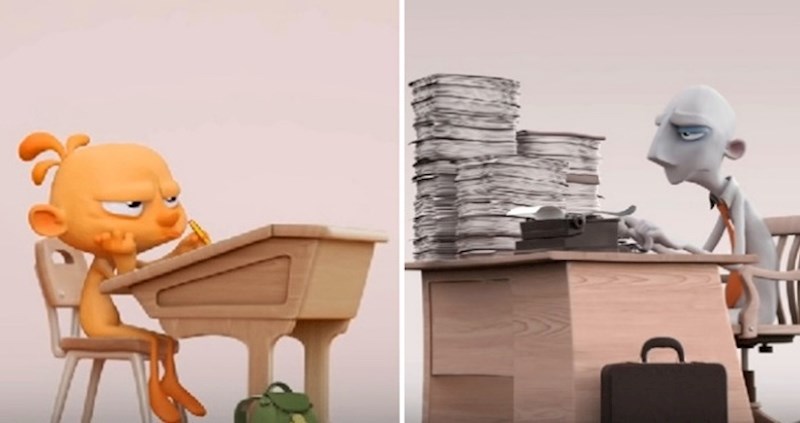 Ovaj kratki animirani film prikazuje kako društvo uništava našu kreativnost, a poruka zaista otvara oči