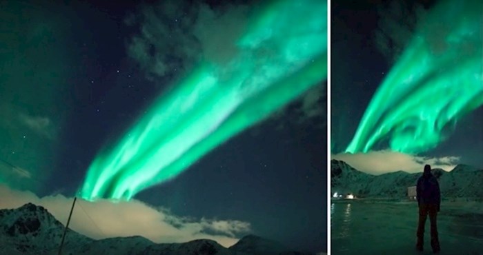 VIDEO Prekrasna snimka očaravajuće polarne svjetlosti iznad Norveške