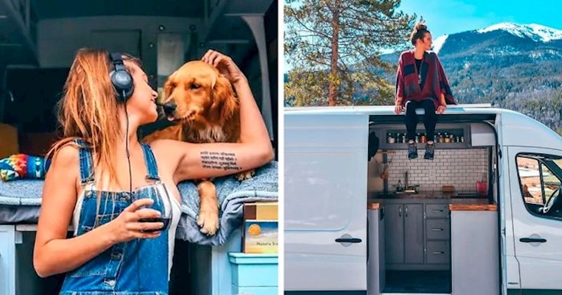 Ova žena ostavila je dečka i odustala od posla i sad putuje po Americi sa svojim psom u kombiju