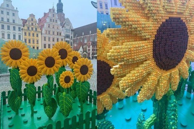 "Divovski Lego suncokreti"