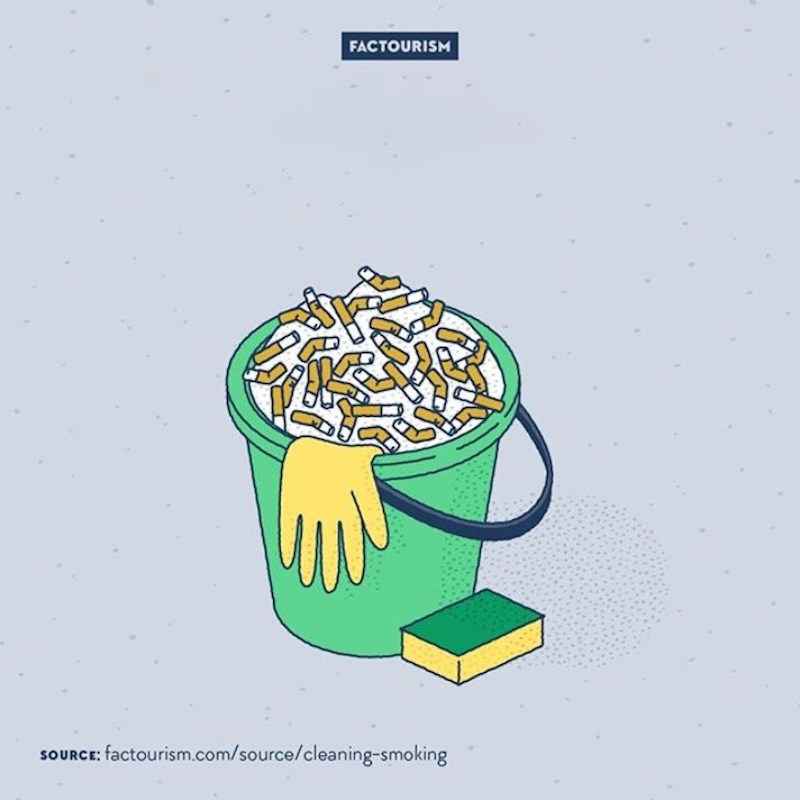 3. Čišćenje kod kuće jednako je štetno za vaše zdravlje kao i pušenje kutije cigareta.