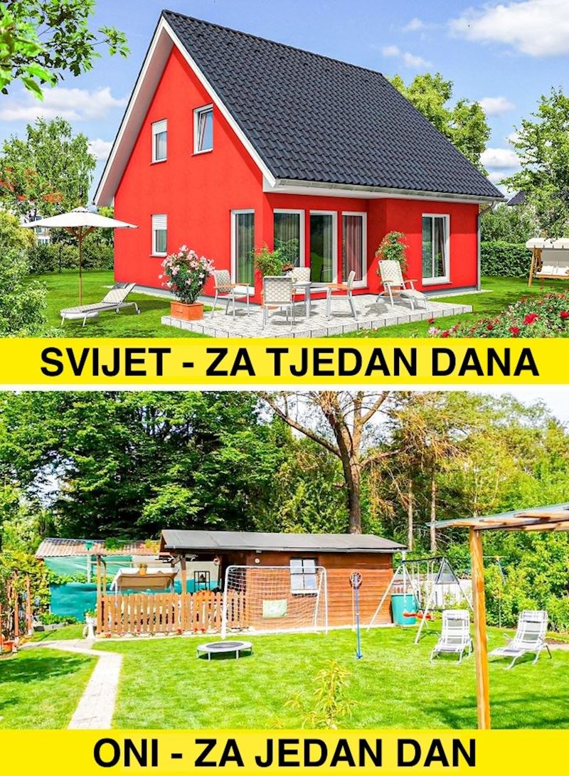 Ne može se puno vremena provoditi u seoskoj kući.