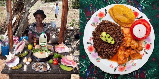 Serette Charles, Saint-Jean du Sud, Haiti. Morski puž u creole umaku.