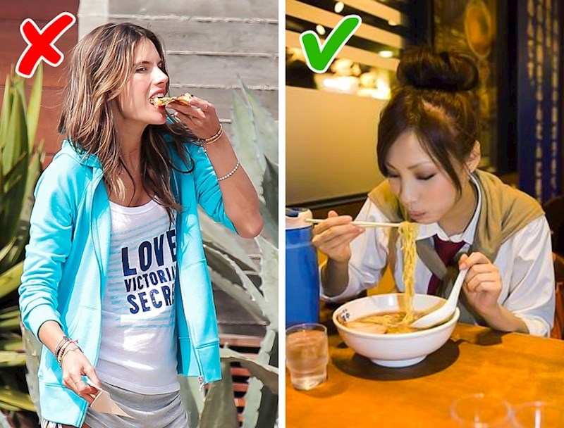 Nitko ne jede dok hoda.