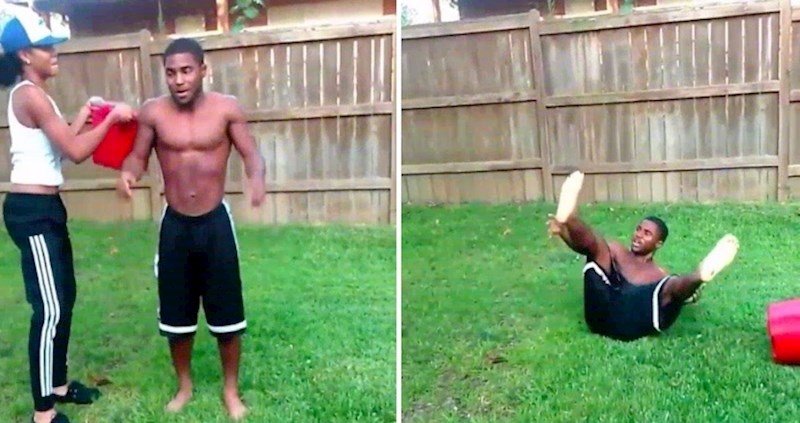 U ovaj „Ice bucket" izazov dodan je i još jedan neočekivani izazov