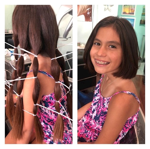 11. "Moja je kćerka donirala 12 centimetara kose koju je uzgajala za "Wigs for Kids"