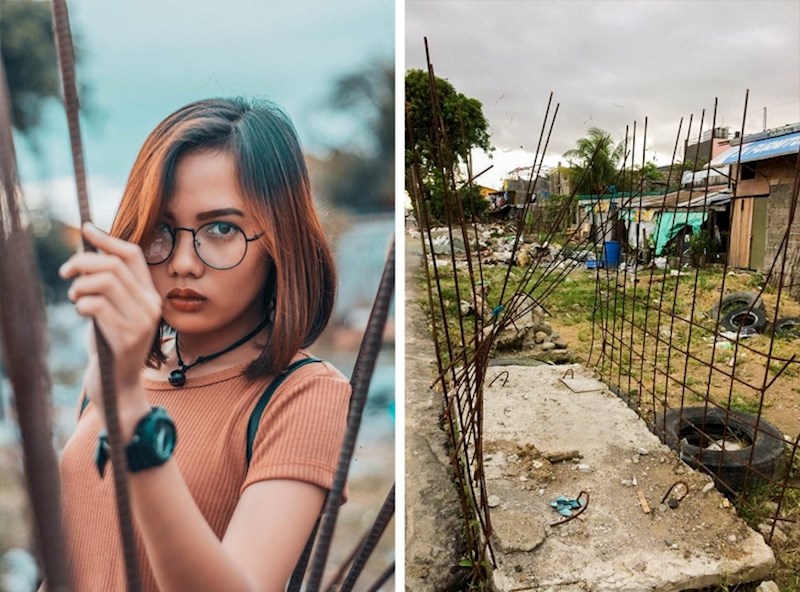 Pravo remek djelo snimljeno među zahrđalim armaturama.