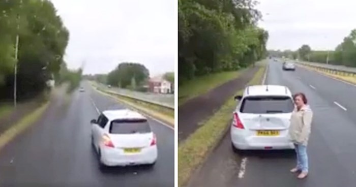 Vozač autobusa snimio je neopreznu vozačicu koja mu je presjekla put