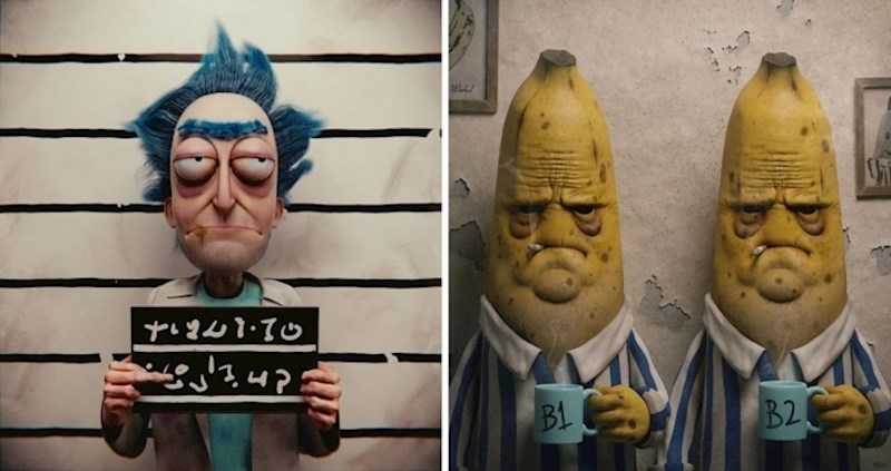 Ovaj umjetnik ilustrira animirane likove i razne predmete, a rezultati su zastrašujući