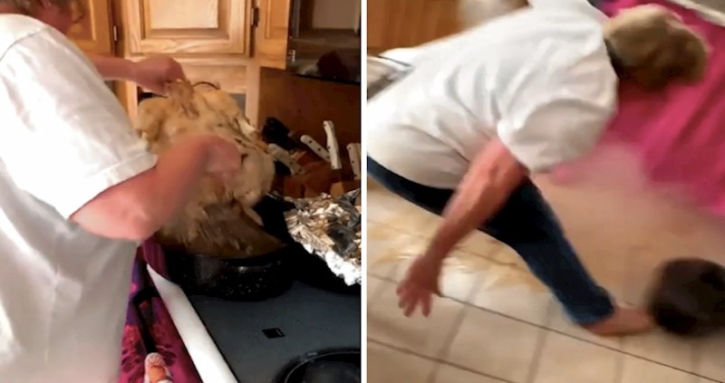 Purica za Dan zahvalnosti bila je spremna za ručak, ali onda se dogodila nezgoda