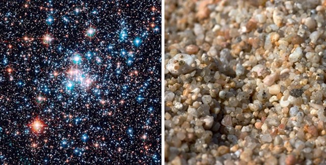 U svemiru postoji toliko zvijezda da njihov broj nadmašuje sva zrna pijeska s zemaljskih plaža.