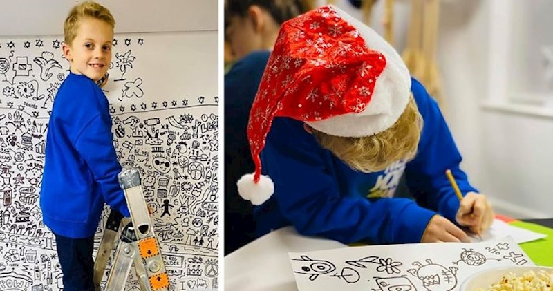 Sjećate li se devetogodišnjeg dječaka koji je upao u nevolju zbog crtanja za vrijeme nastave? Upravo je završio posao za drugog klijenta