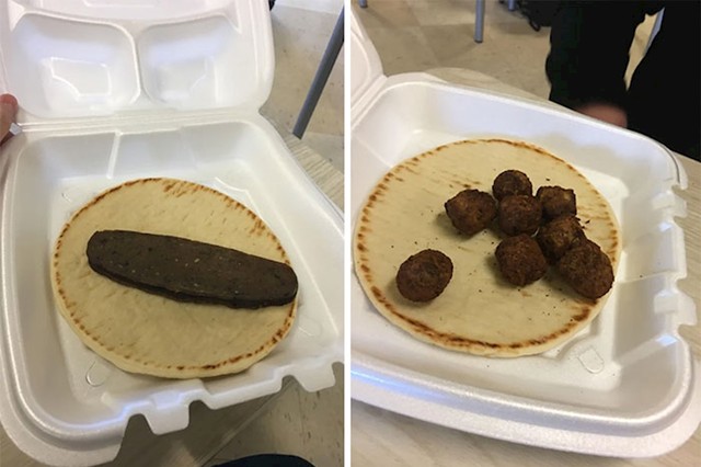 ""Gyros" i "Falafel" u kantini moje škole."