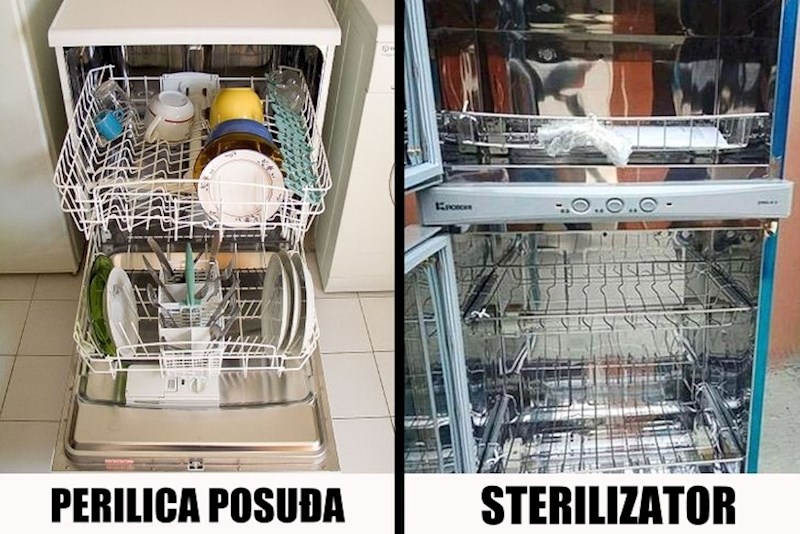 #4 Perilica posuđa rijetka je u kineskom domu, ali ovdje ćete zasigurno pronaći sterilizator posuđa.