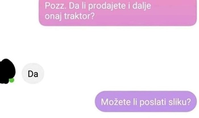 Javio se na oglas za traktor pa dobio sliku kakvu nije očekivao