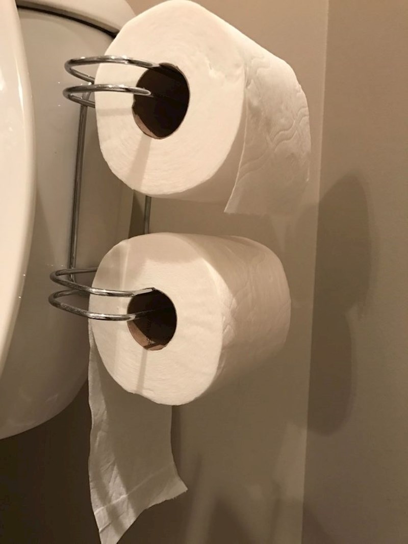 “Pronašao sam način kako da riješim raspravu o wc papiru u svojoj kući.”