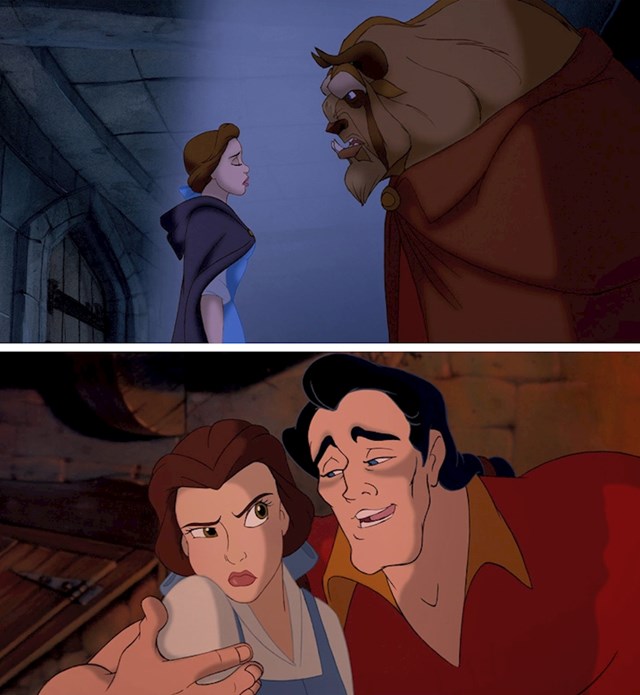 #15 U filmu "Beauty and the Beast" (1991.), Bella je pristala biti zatvorena do kraja života u dvorcu kako bi spasila svog oca, ali se nije pristala udati za Gastona.