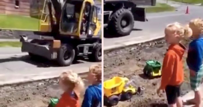 Djeca su imala samo jednu želju, a genijalni bagerist ju je ispunio sa zadovoljstvom
