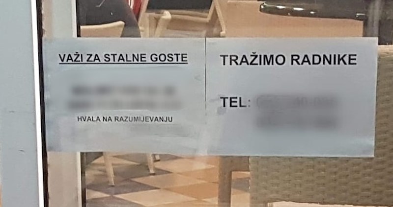 Oglas na ovom kafiću zbog manjka radnika ima važnu obavijest za sve stalne goste