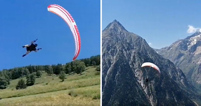 VIDEO Pogledajte let iznad provalija Alpa nevjerojatnom brzinom