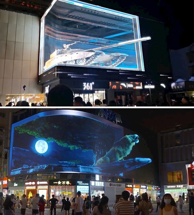 3D plakati u Kini.