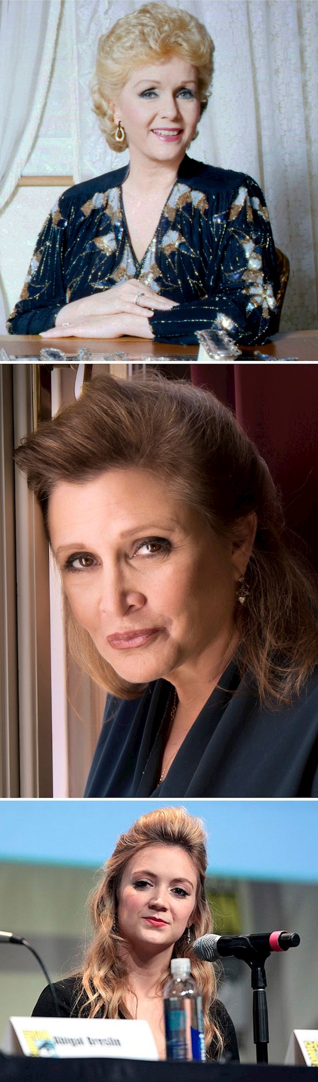 Debbie Reynolds, Carrie Fisher i Billie Lourd