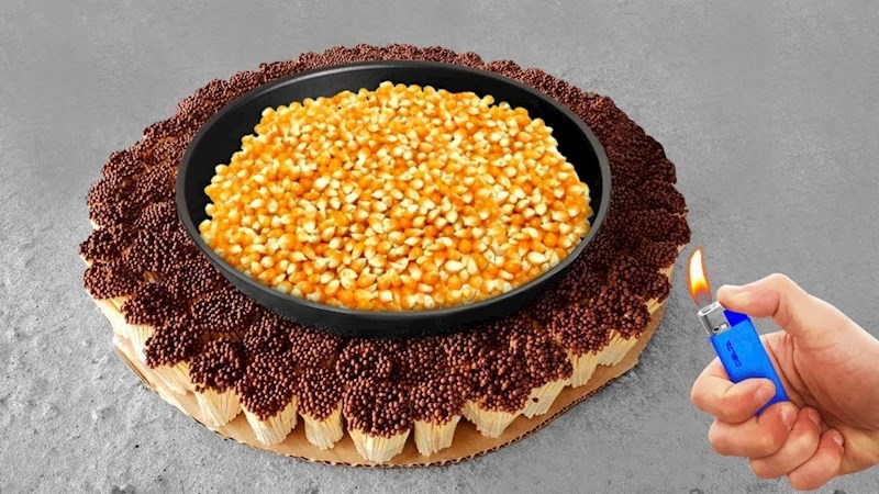 VIDEO Poslagao je 1000 šibica, zapalio ih i provjerio hoće li popucati kokice koje je stavio u tavu