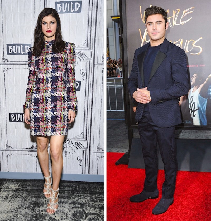 Alexandra Daddario i Zac Efron - 172 centimetara