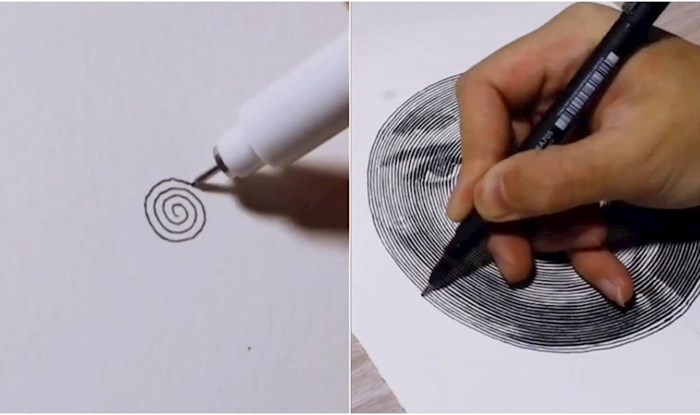 VIDEO Ovaj umjetnik crta portrete slavnih osoba jednom neprekidnom spiralnom linijom