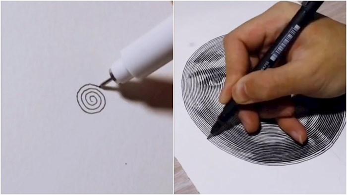 VIDEO Ovaj umjetnik crta portrete slavnih osoba jednom neprekidnom spiralnom linijom
