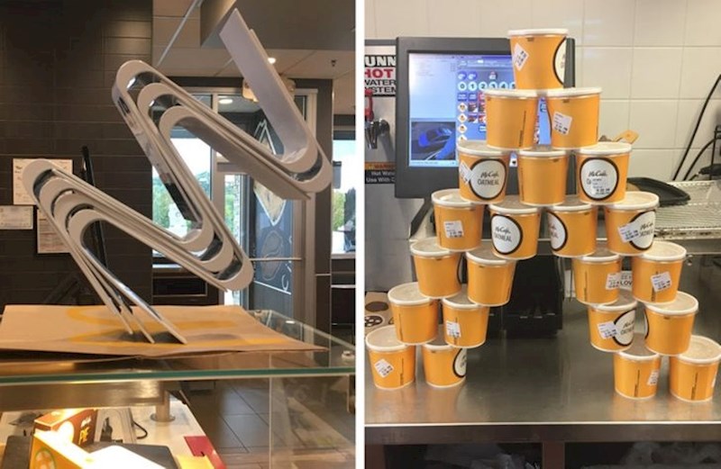 “Ovdje bivši zaposlenik McDonald'sa. Na poslu sam gradio ovakve stvari i svi su to voljeli. “