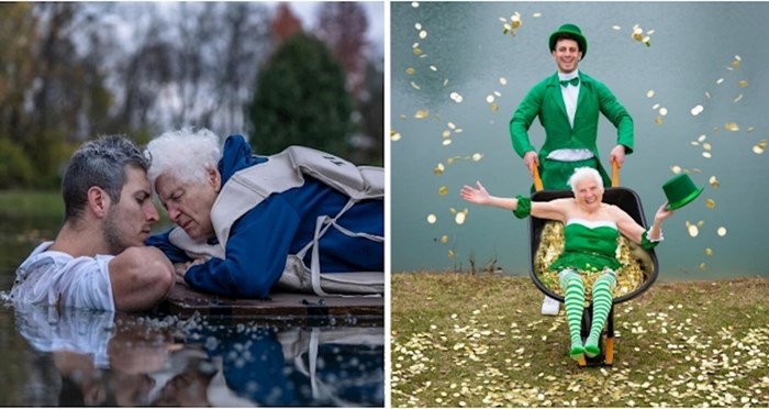 95-godišnja baka i njezin unuk dokaz su da zabava nema dobnu granicu; njihovi kostimi su hit!