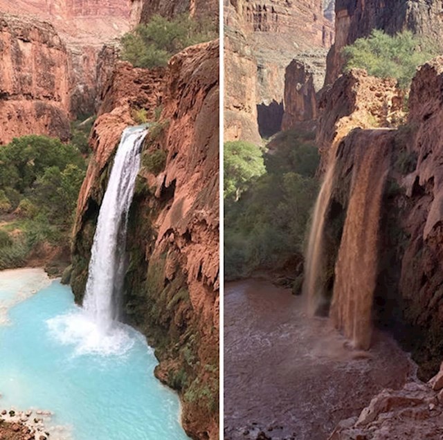 4. "Pješačite 10 kilometara da biste vidjeli slapove Havasupai."