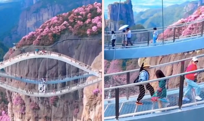 Ovaj most u Kini, tijekom proljeća uz prekrasnu vegetaciju u pozadini izgleda kao neki drugi svijet