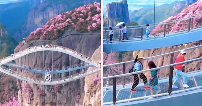 Ovaj most u Kini, tijekom proljeća uz prekrasnu vegetaciju u pozadini izgleda kao neki drugi svijet