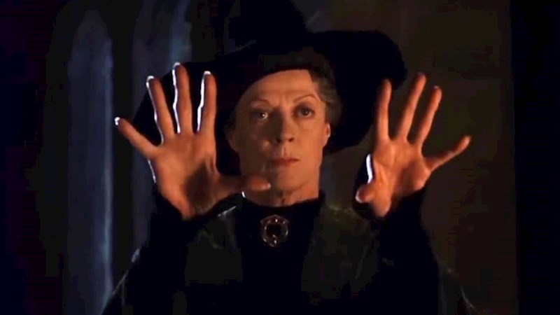 Maggie Smith kao profesorica McGonagall.