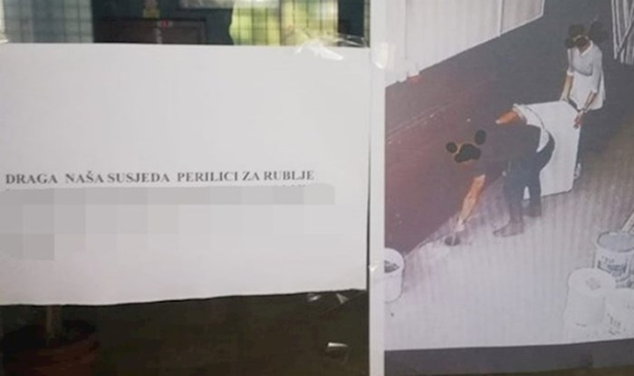 Mislila je da je nitko nije vidio, ali zaboravila je da u zgradi postoje nadzorne kamere