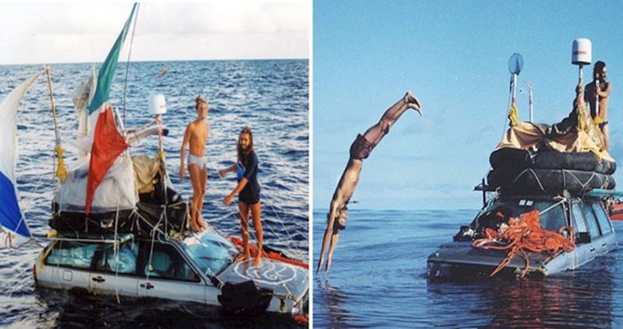 1999. godine dvojica Talijana uspjela su prijeći ​​Atlantik u plutajućim automobilima