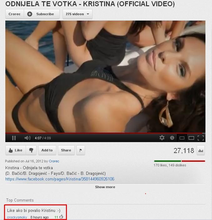 Neki još uvijek ne shvaćaju da jubito nije redtube :D