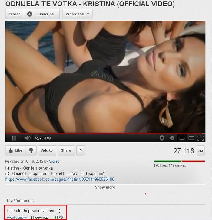 Neki još uvijek ne shvaćaju da jubito nije redtube :D