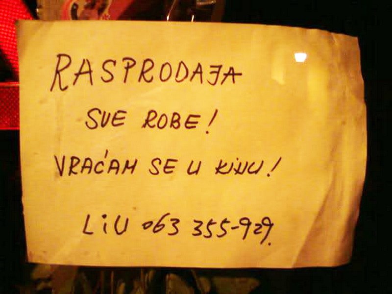 E, sad znaš da je kriza!