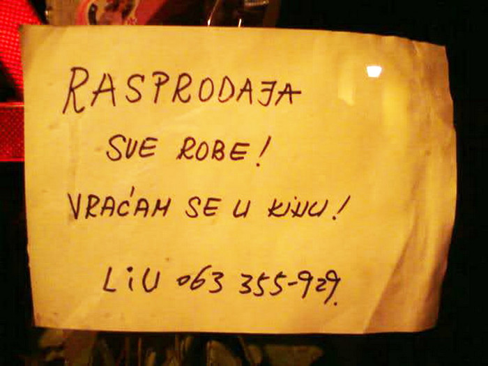 E, sad znaš da je kriza!
