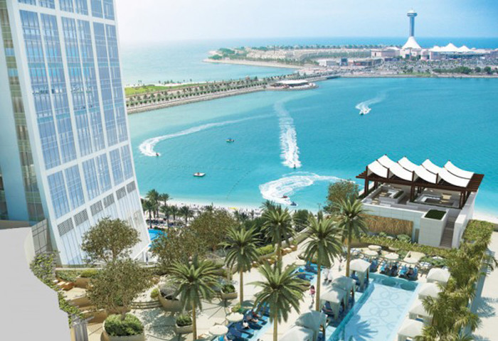 View from the St.Regis Hotel in Abu Dhabi.