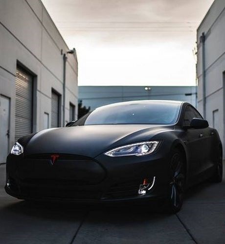  Matte Black Tesla Model S.