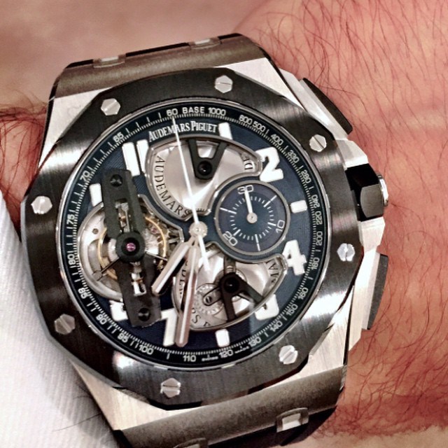 Platinum Audemars Piguet Royal Oak Offshore Tourbillon.